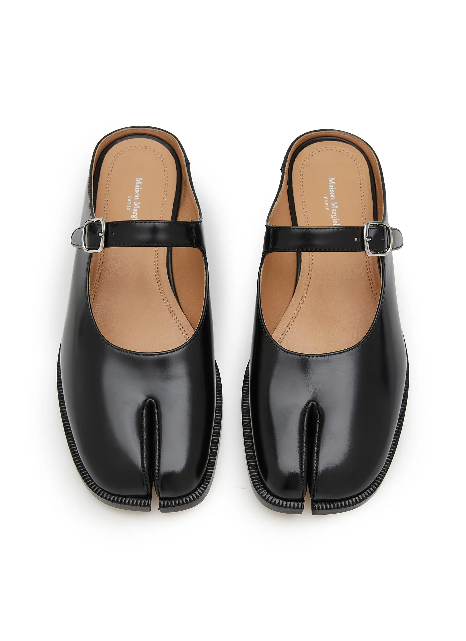 -----------MAISON MARGIELA ---- ------------ ----Tabi City Leather Mary Jane Mules --