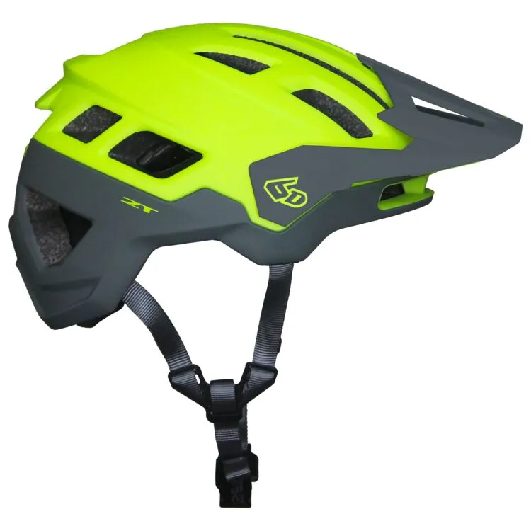 6D Helmets ATB-2T Ascent Trail MTB Helmet - Matt Hi Viz Yellow