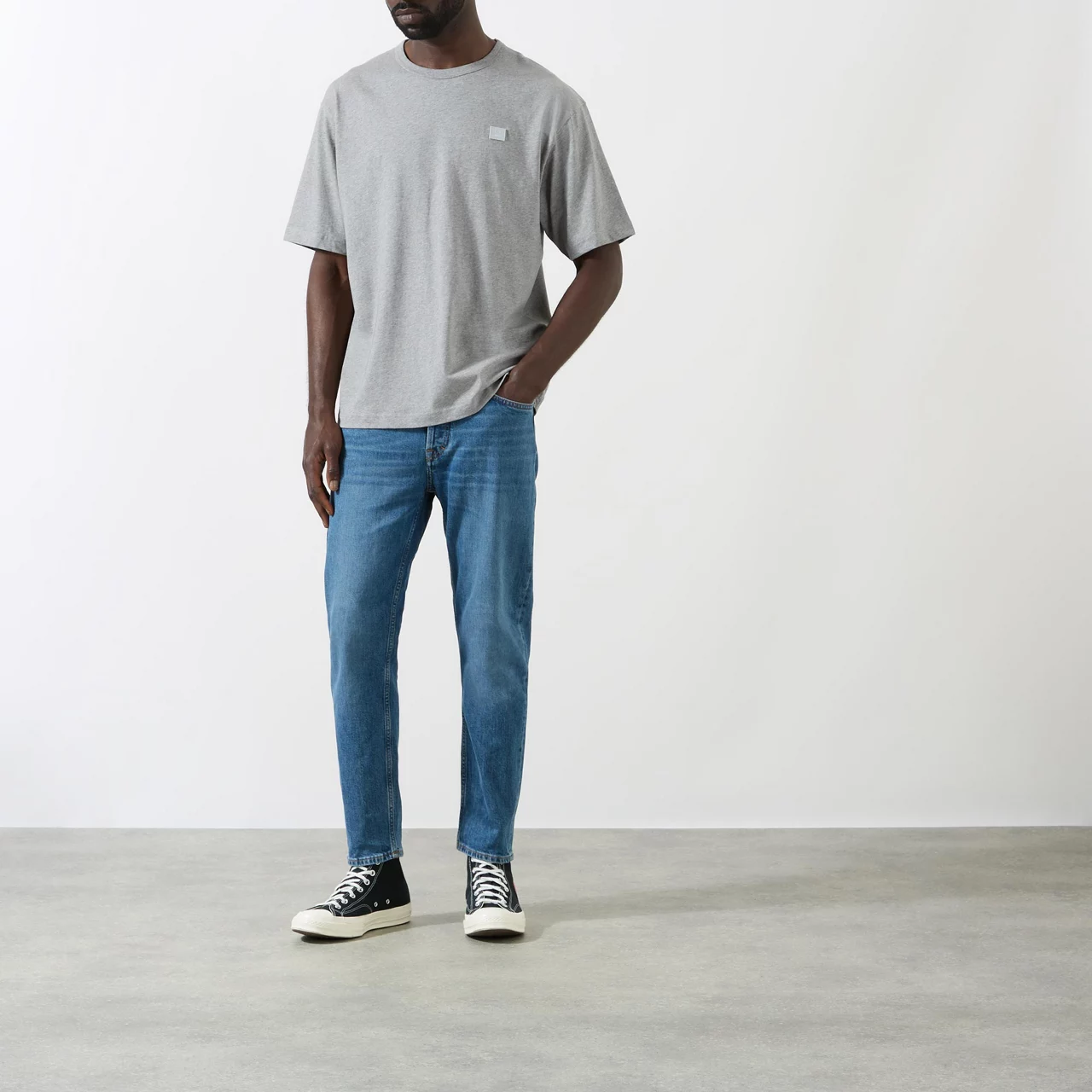 ACNE STUDIOS The Sustainable Edit River Mid-Rise Slim Fit Jeans - Mid Blue