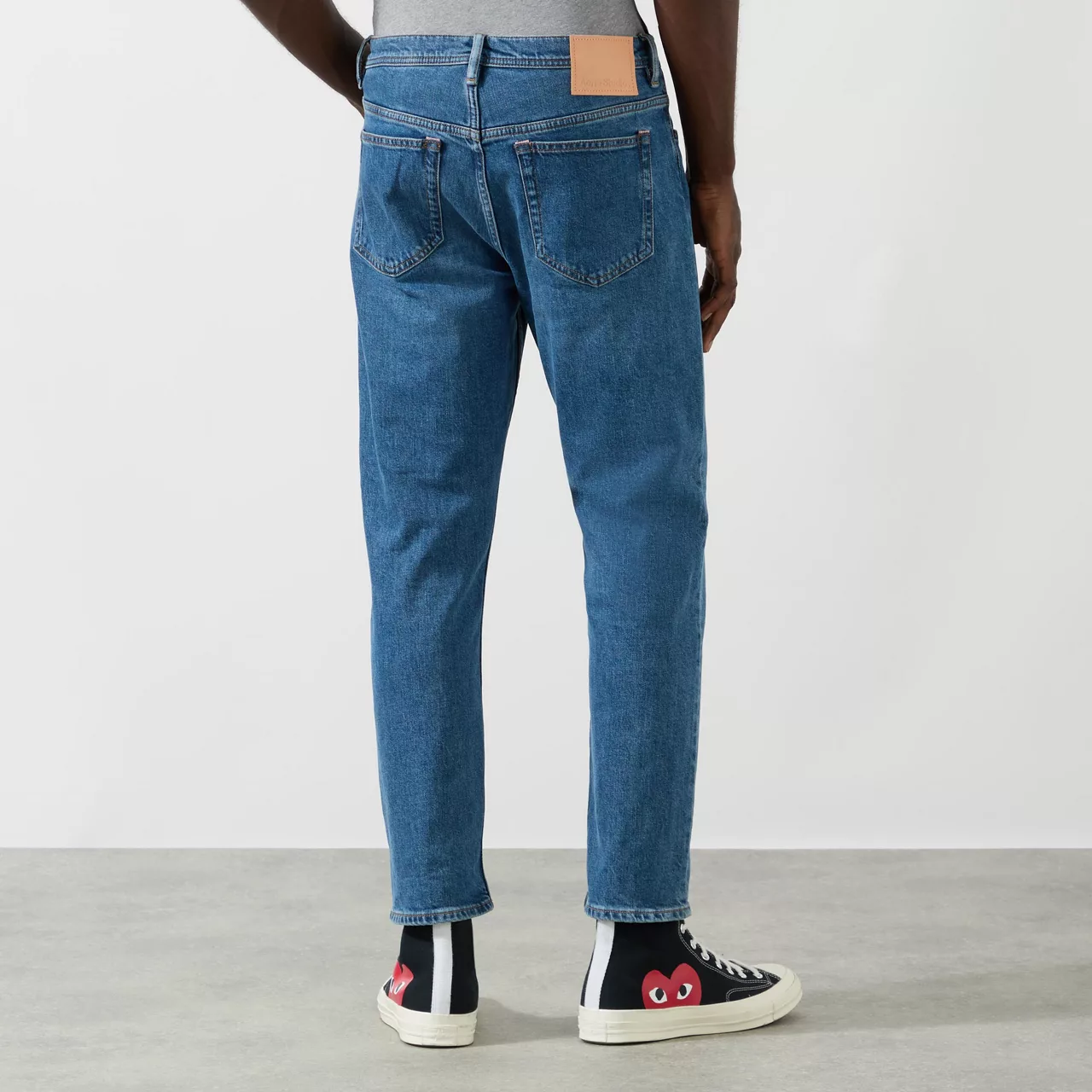 ACNE STUDIOS The Sustainable Edit River Mid-Rise Slim Fit Jeans - Mid Blue