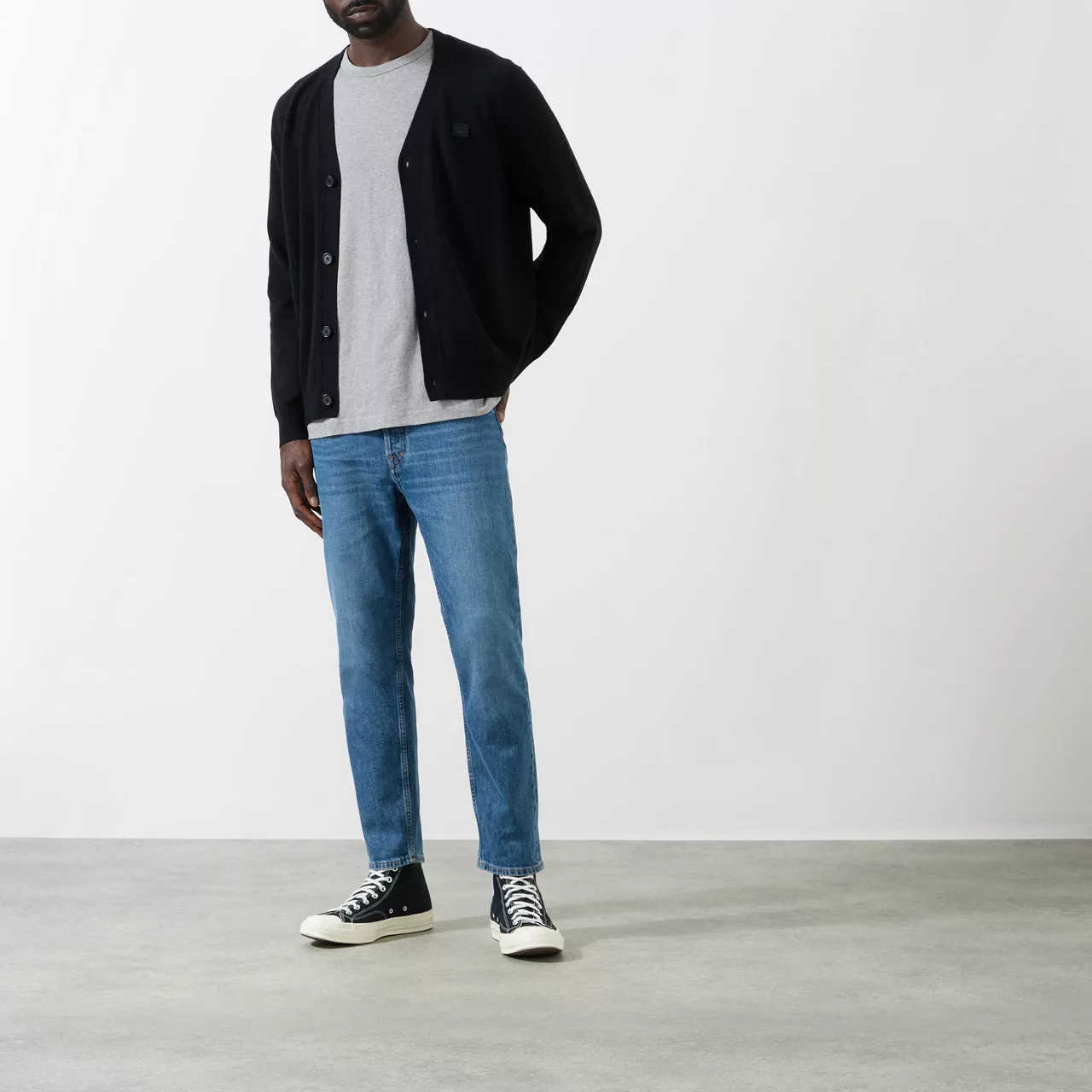 ACNE STUDIOS The Sustainable Edit River Mid-Rise Slim Fit Jeans - Mid Blue