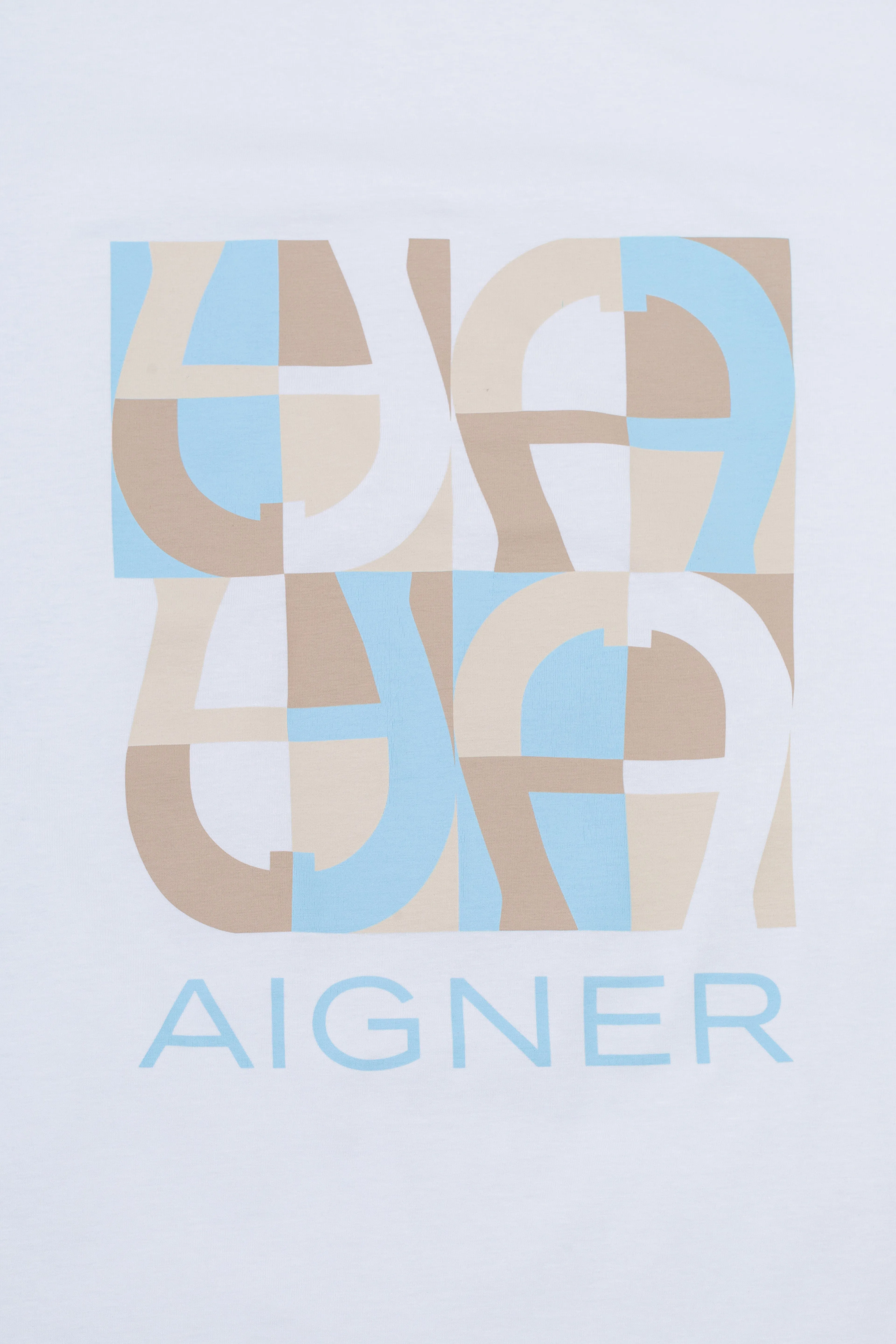 Aigner Kids New Born  White & Blue Blanket