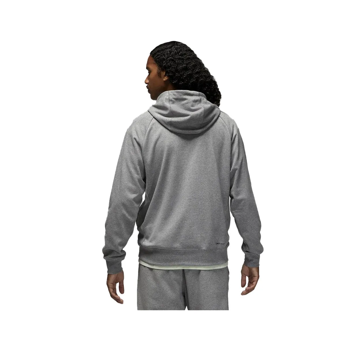 Air Jordan Men's Dri-Fit Sport Crossover Fleece Hoodie Grey