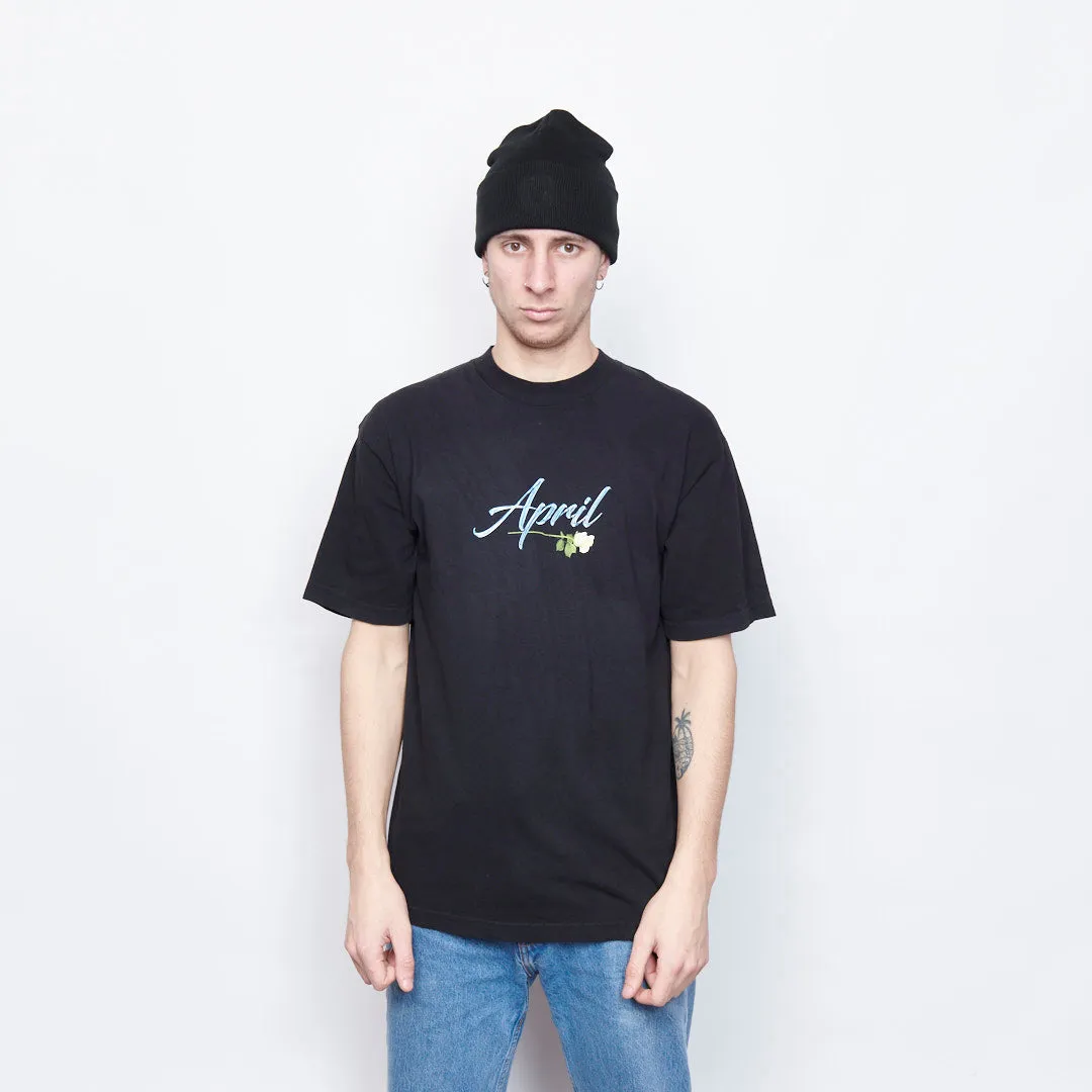 April Skateboards - Liquid Rose Tee (Black)