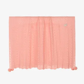 Baby Girls Pink Knitted Blanket (100cm)