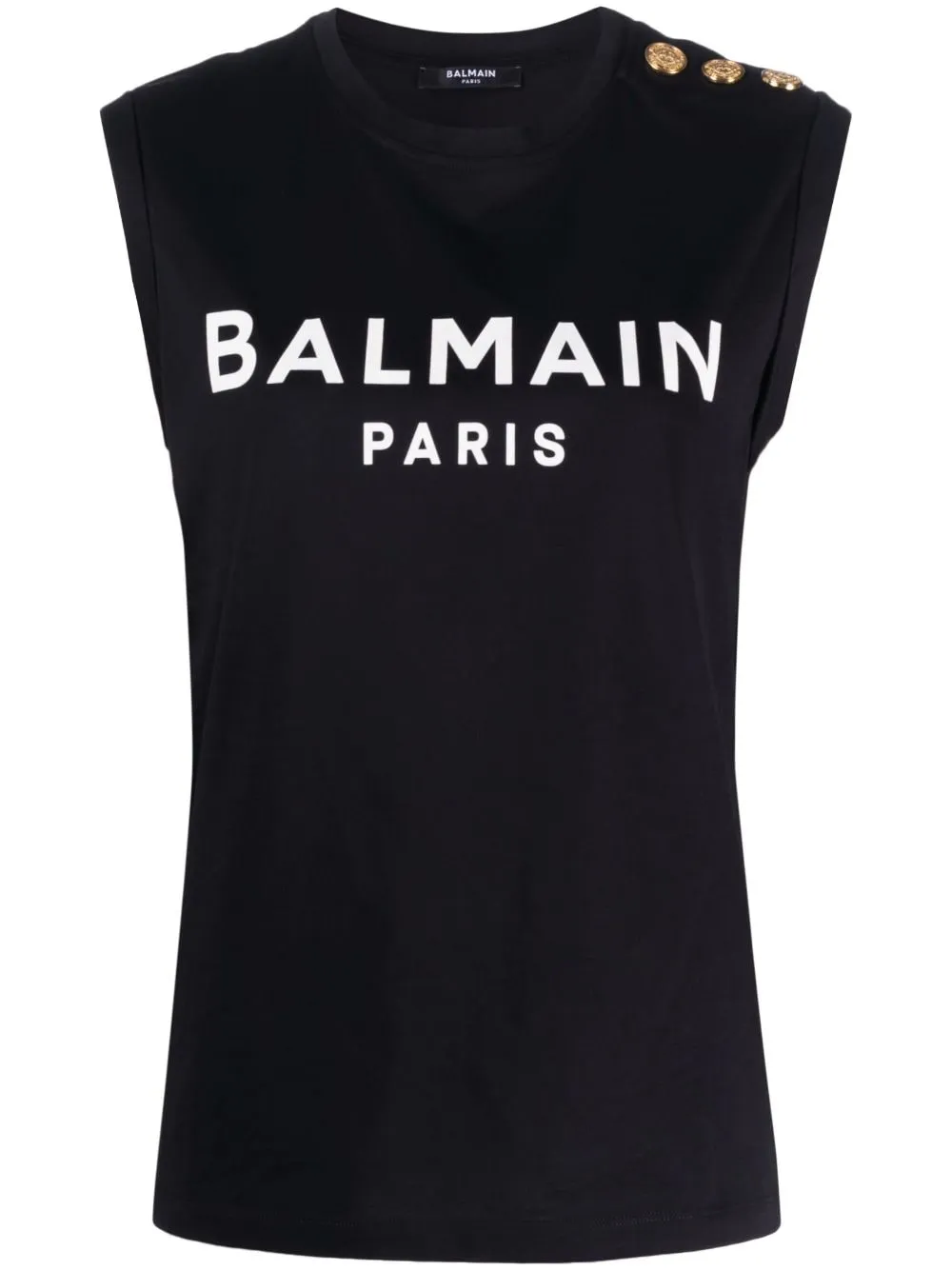 Balmain    Balmain Sleeveless Cotton Top