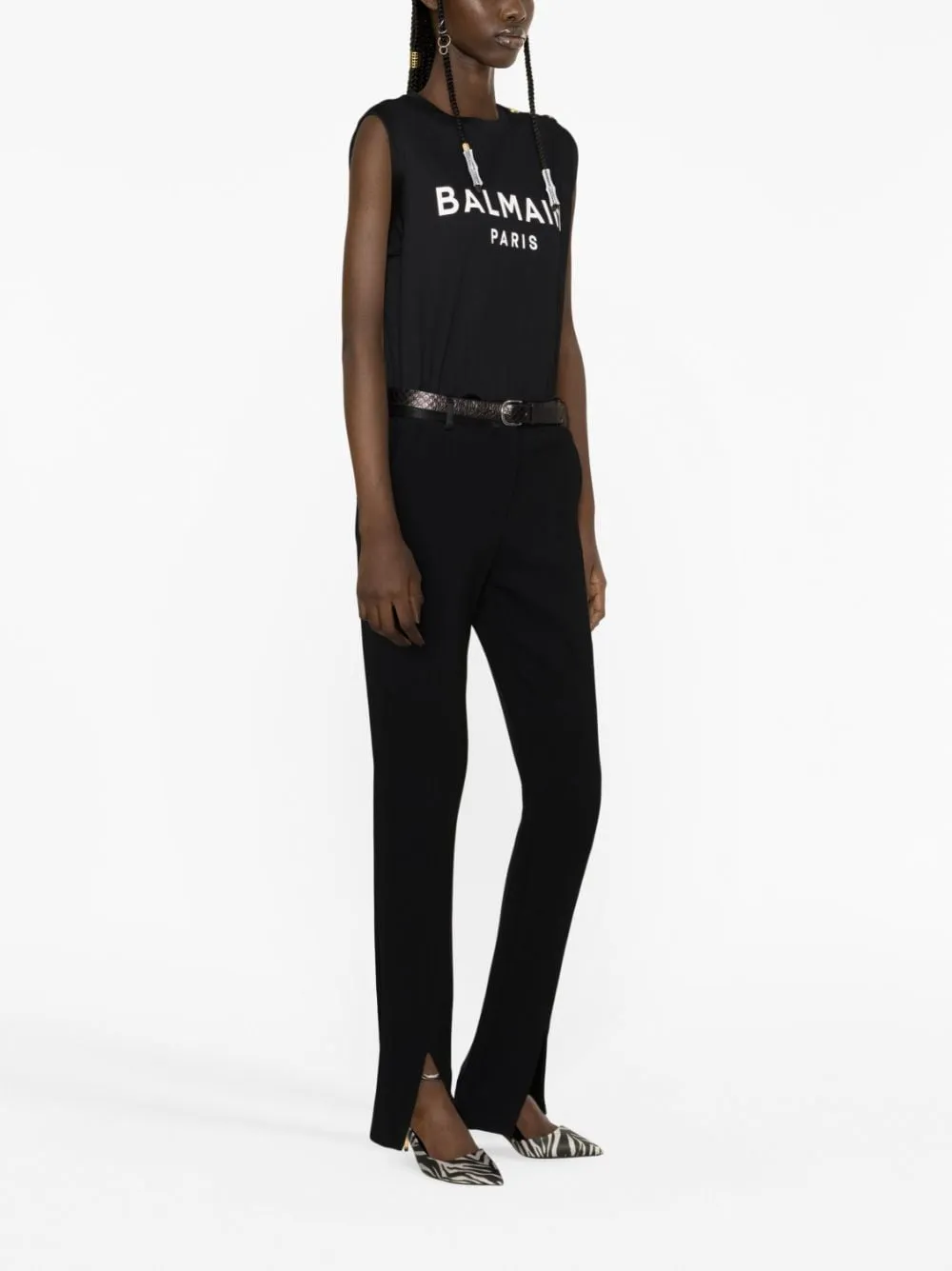 Balmain    Balmain Sleeveless Cotton Top