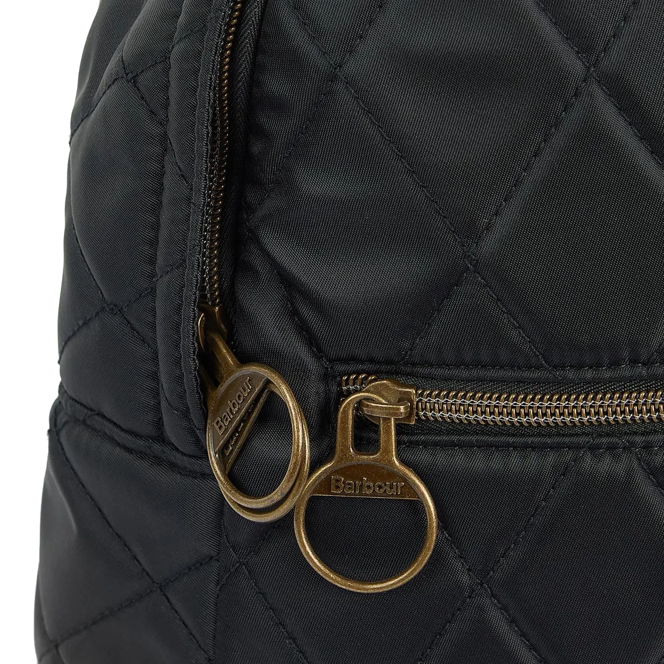 Barbour Quilted Backpack Black