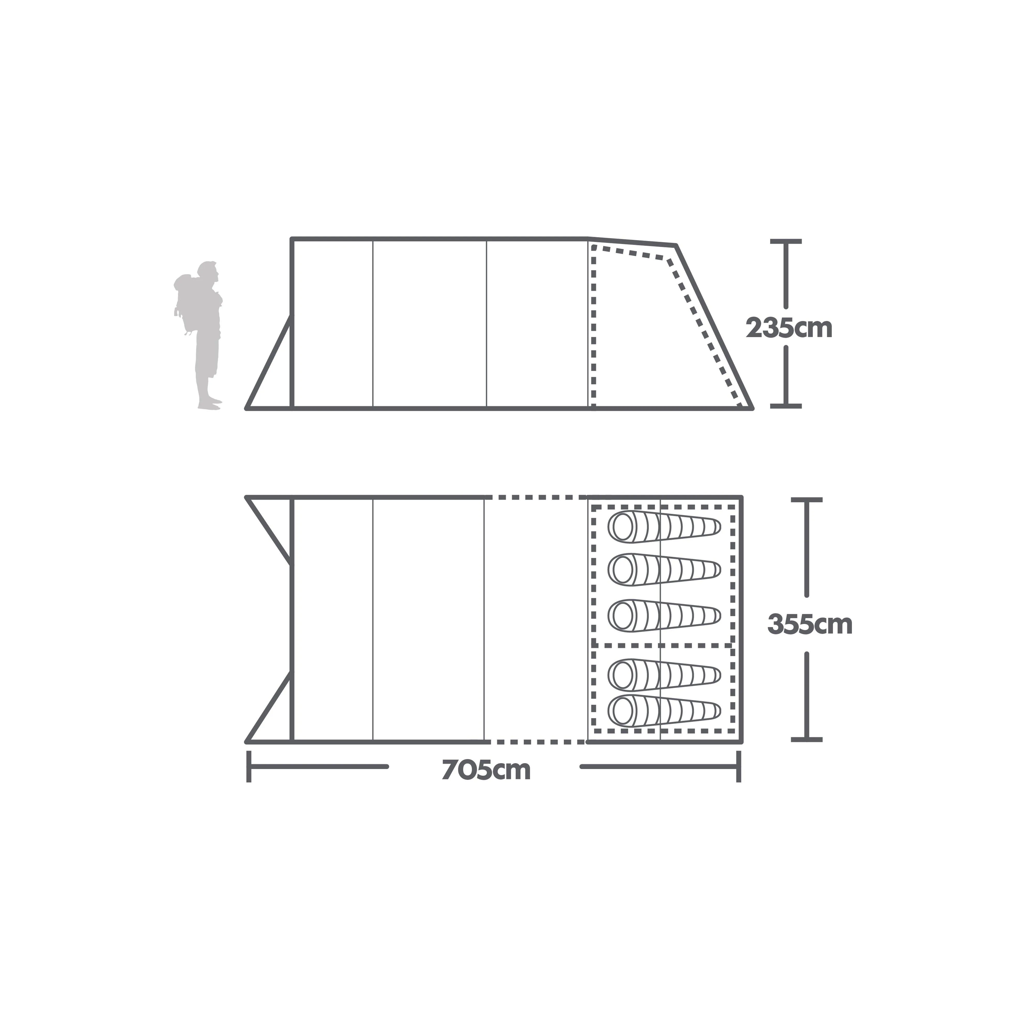 Berghaus Freedom 5 Nightfall Air Tent | Ultimate Outdoors