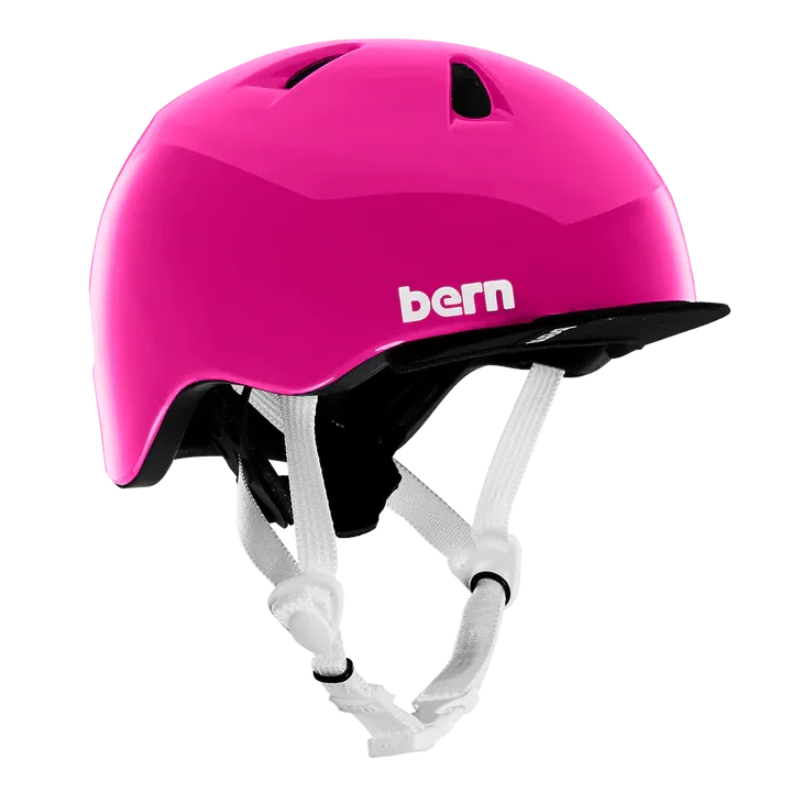 Bern Tigre Helmet with Visor - Youth - Gloss Pink