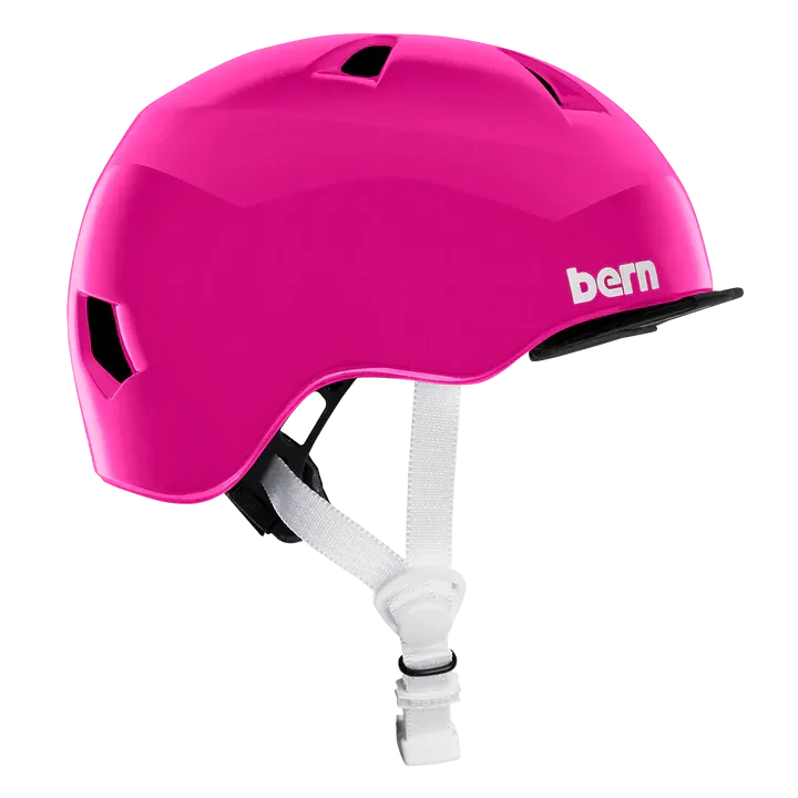 Bern Tigre Helmet with Visor - Youth - Gloss Pink