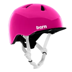 Bern Tigre Helmet with Visor - Youth - Gloss Pink