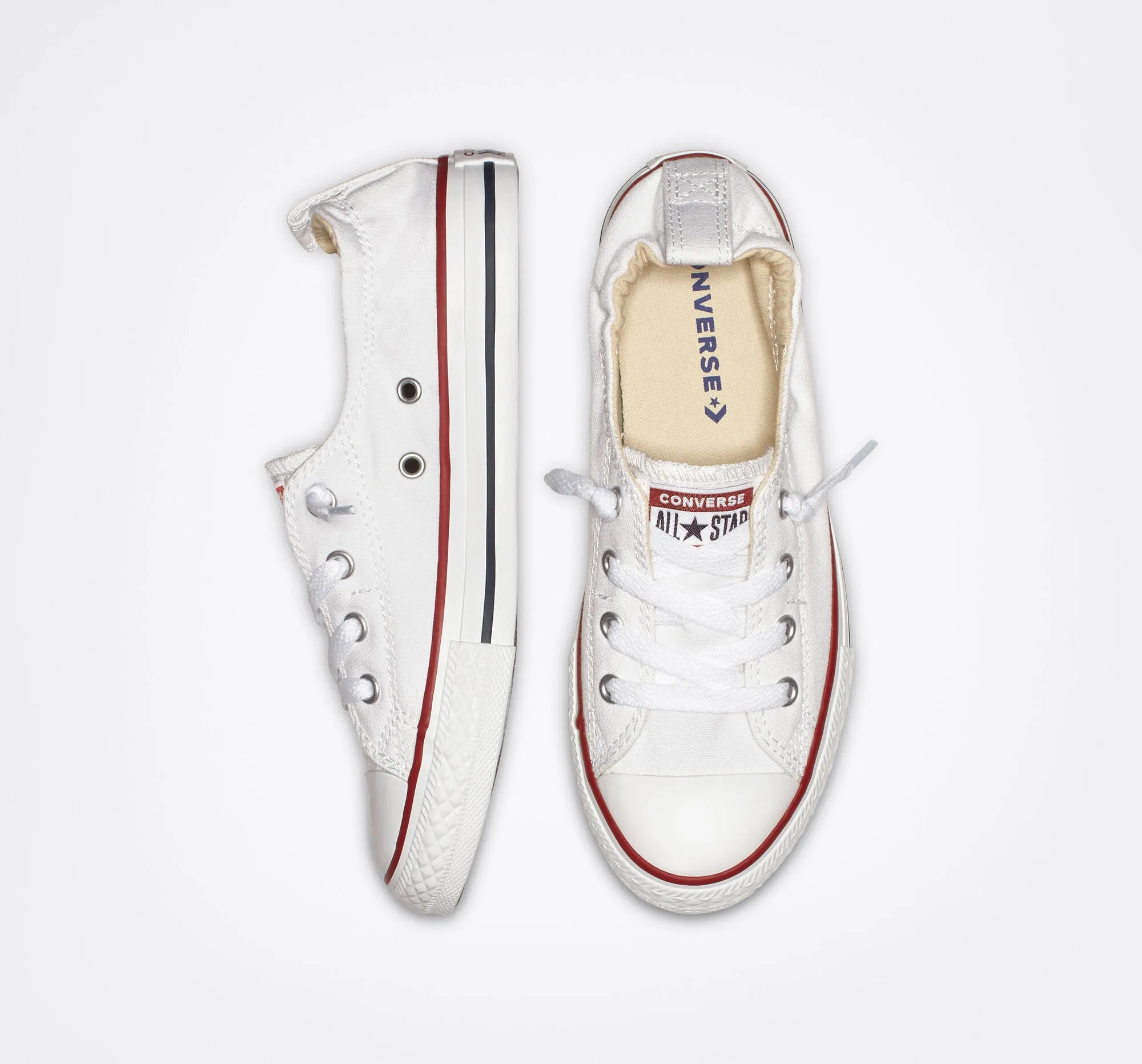 Big Kid Converse Chuck Taylor All Star Shoreline Slip White