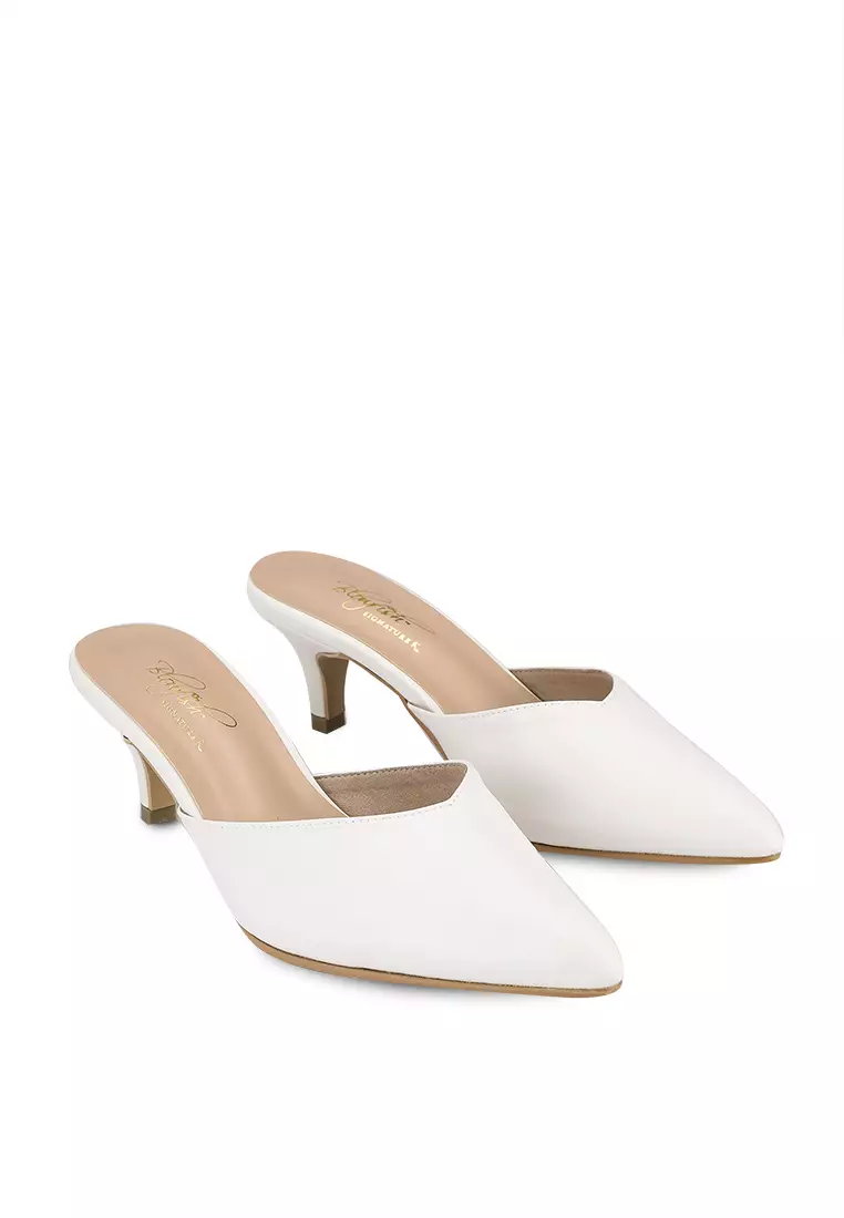 BLOWFISH MALAYSIA Luna White Slip On Pointed Mules