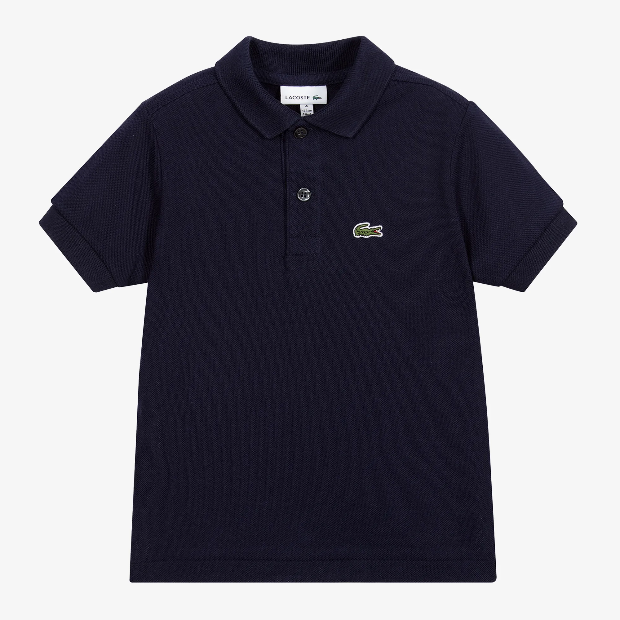 Blue Cotton Crocodile Polo Shirt