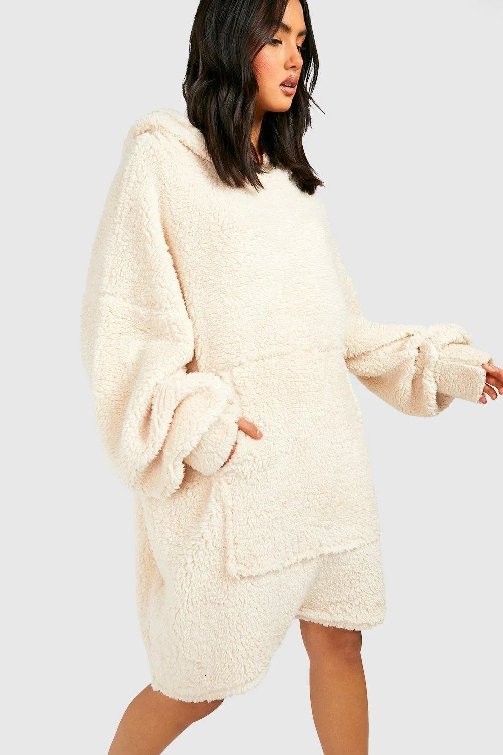 Borg Oversized Blanket Hoody