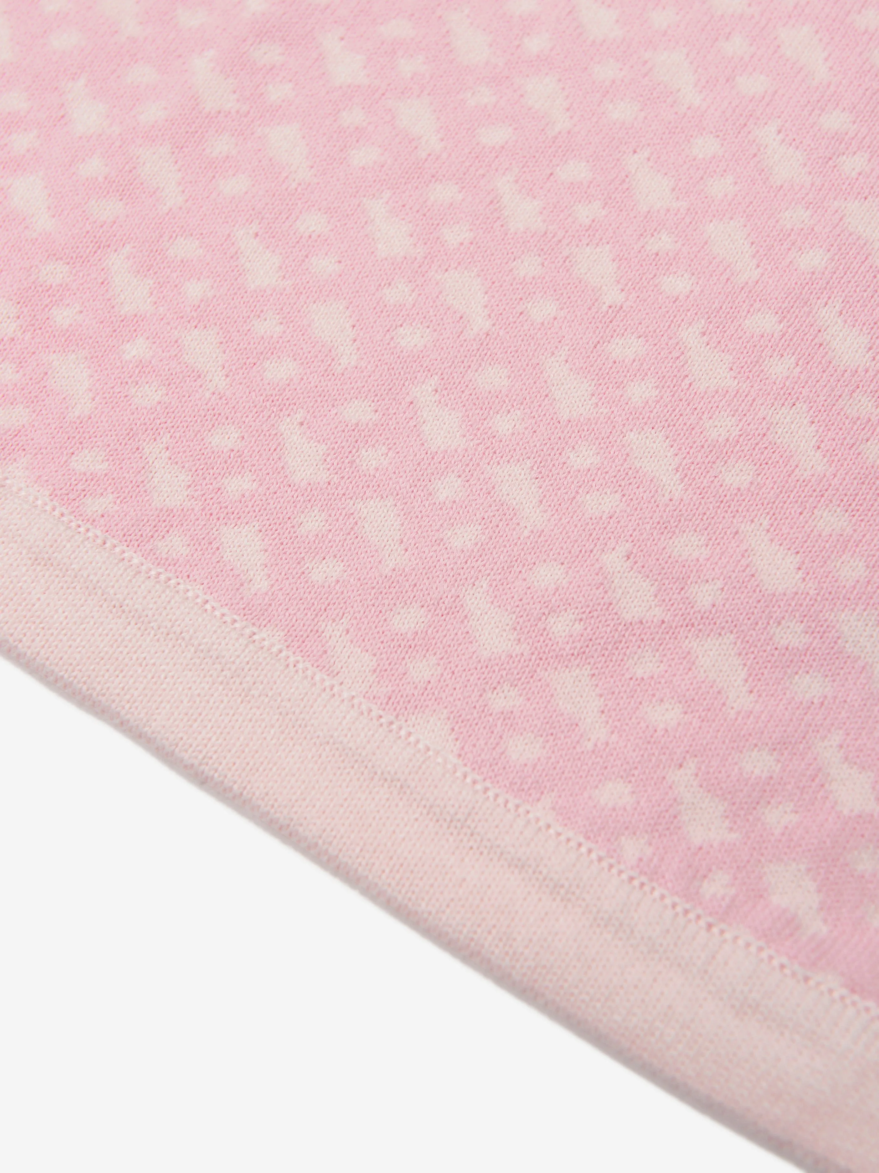 BOSS Baby Girls Knitted Logo Blanket in Pink