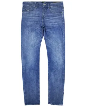 BOSS BLACK Boss Cashmere Touch Denim Delaware Slim Fit Jeans - Blue