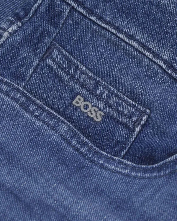 BOSS BLACK Boss Cashmere Touch Denim Delaware Slim Fit Jeans - Blue