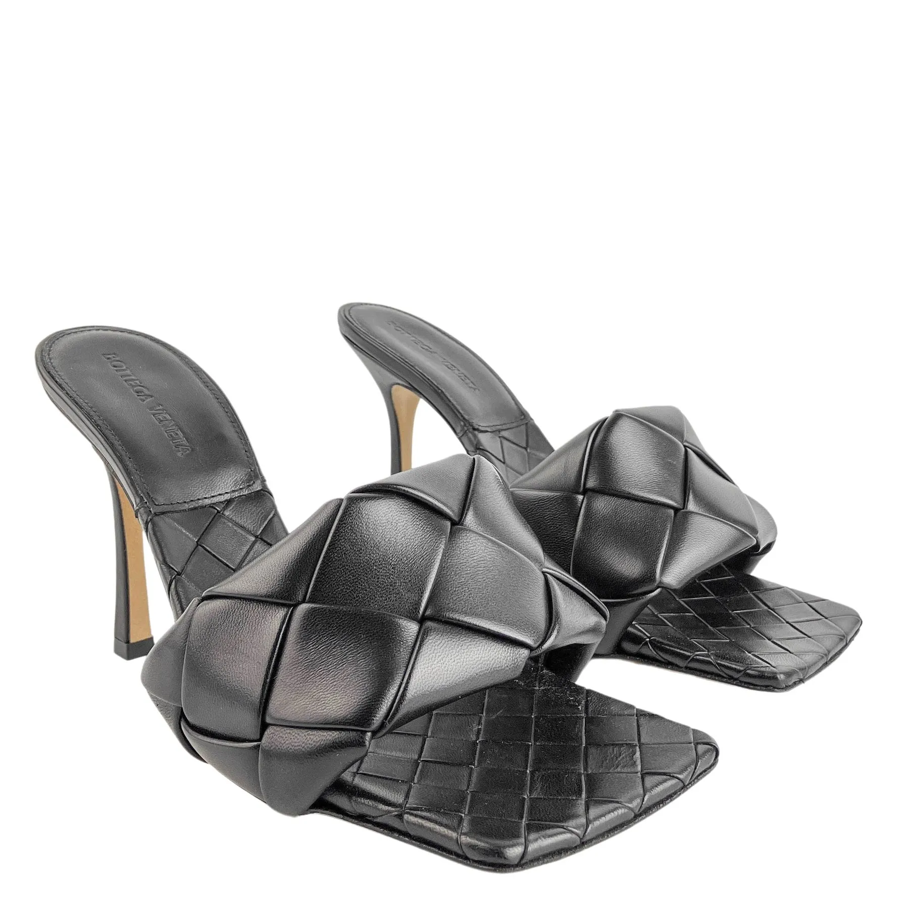 Bottega Veneta Lido Mules in Black