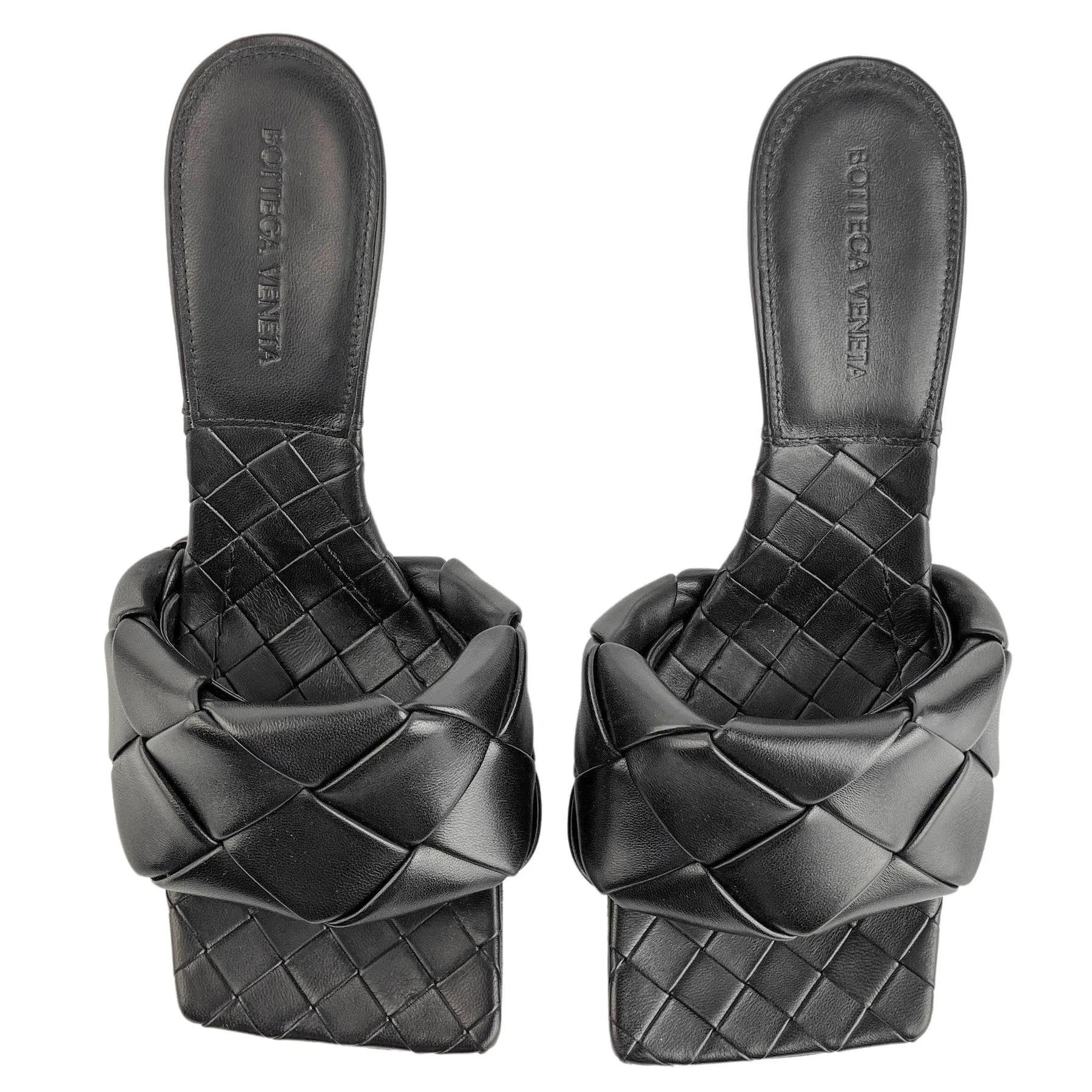 Bottega Veneta Lido Mules in Black