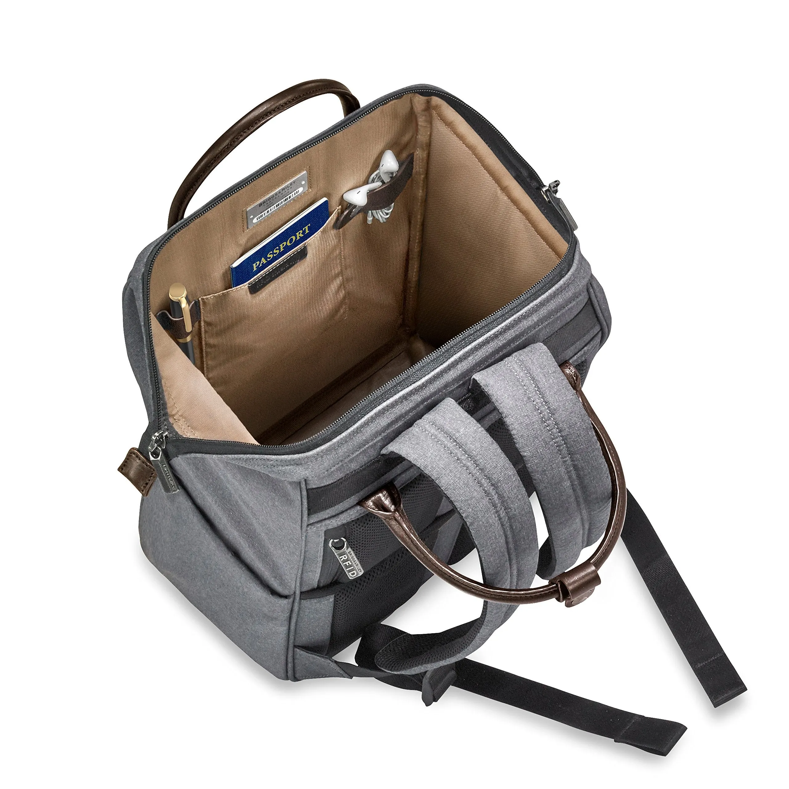 Briggs & Riley Kinzie Street Framed Wide-mouth Backpack  