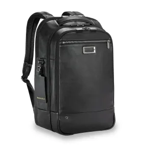 Briggs & Riley @work Leather Medium Backpack  