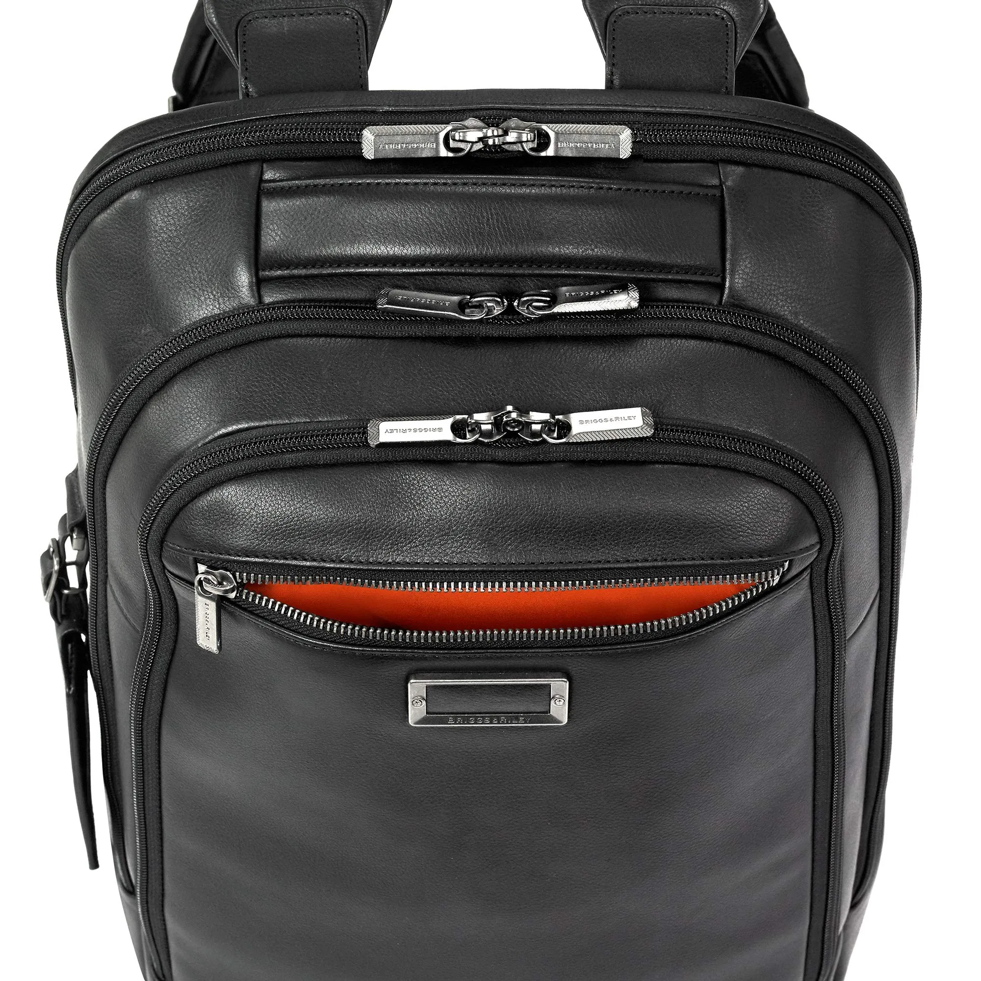 Briggs & Riley @work Leather Medium Backpack  