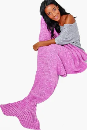 Brooke Knitted Mermaid Tail Blanket