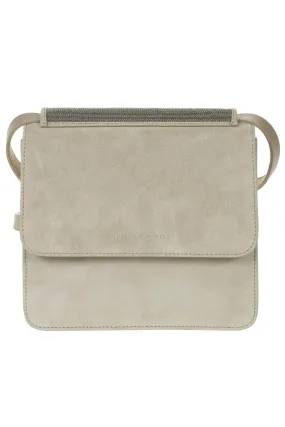 Brunello Cucinelli Logo Detailed Studded Crossbody Bag