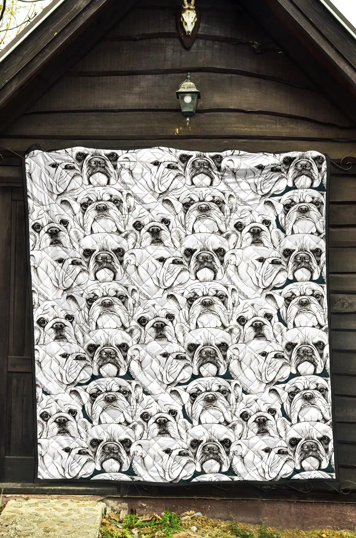 Bulldog Printed Quilt