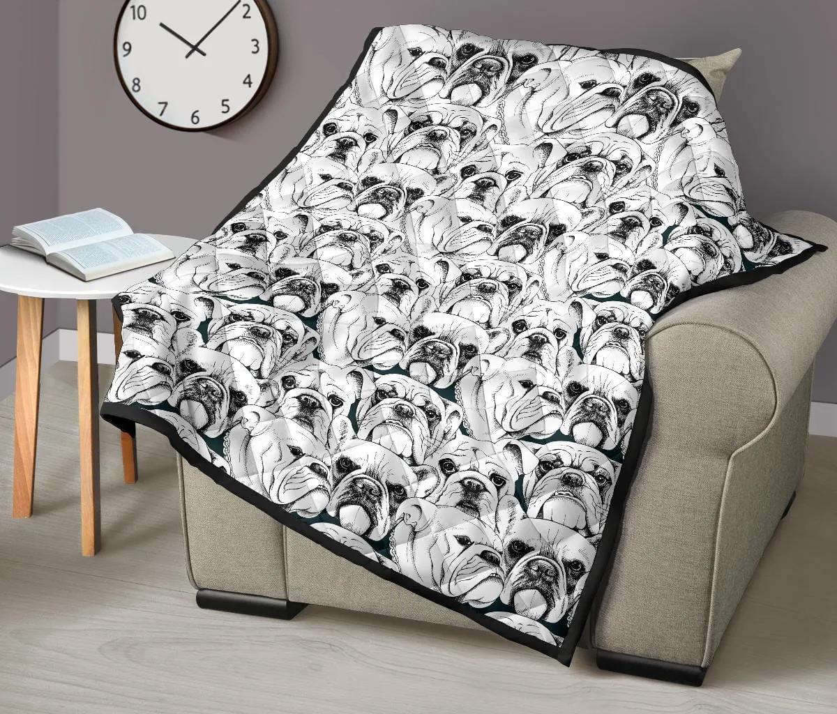 Bulldog Printed Quilt