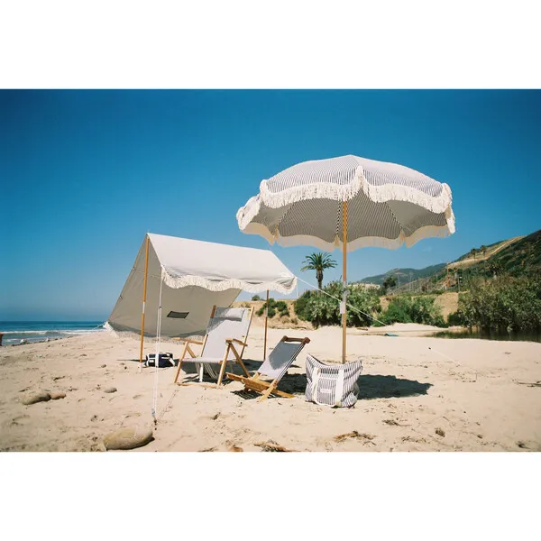 Business & Pleasure Co. Premium Beach Tent, Lauren's Navy Stripe