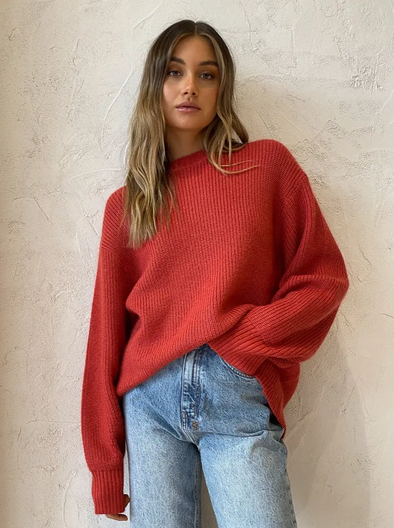 Camilla and Marc Nichols Knit Sweater in Watermelon