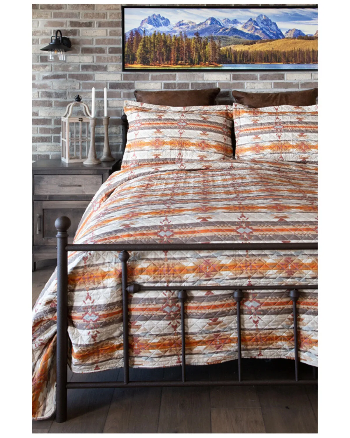 Carstens Home Wrangler Amarillo Sunset Queen Quilt Set - 3-Piece