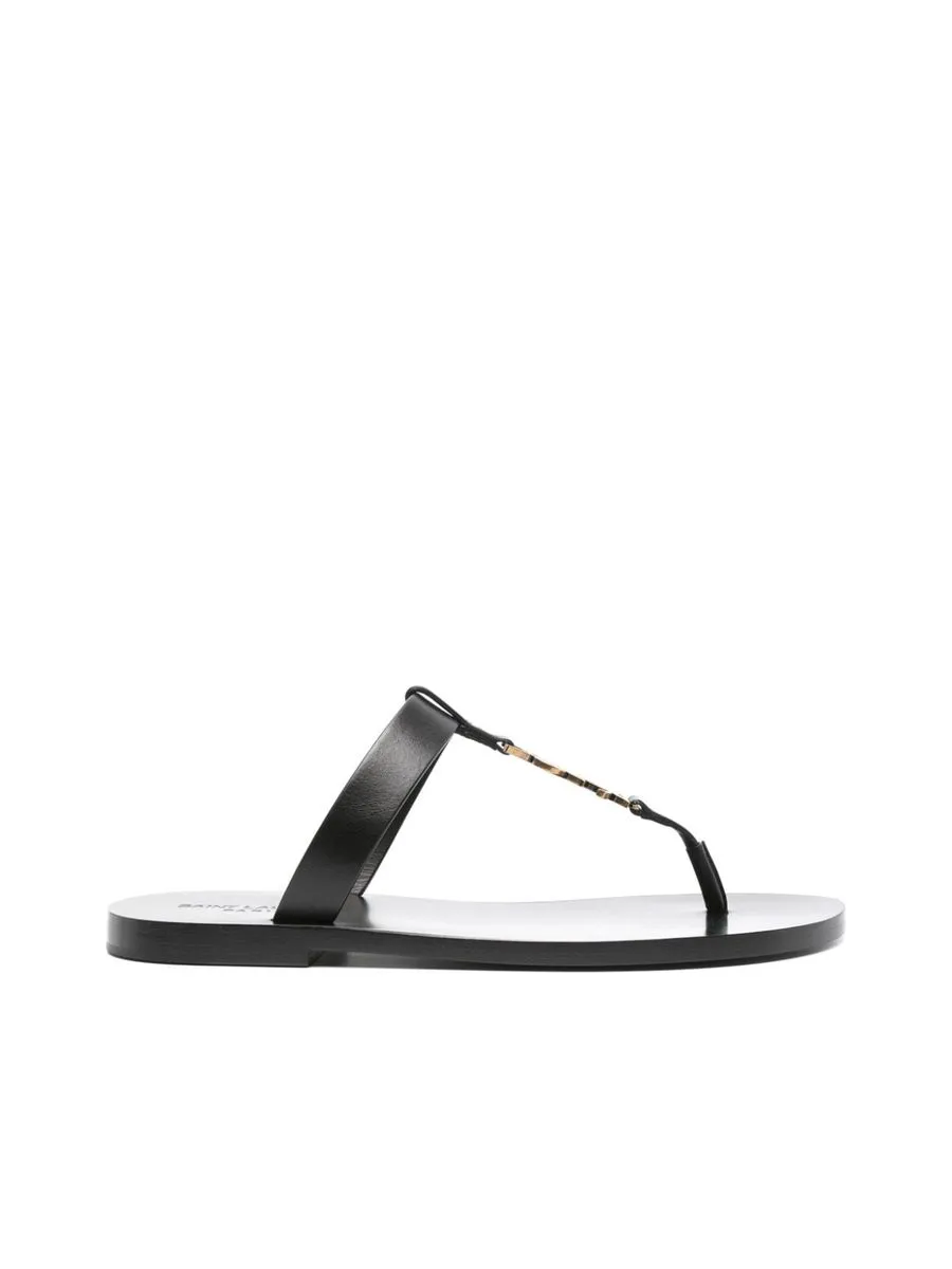 Cassandre Logo Plaque Sandals