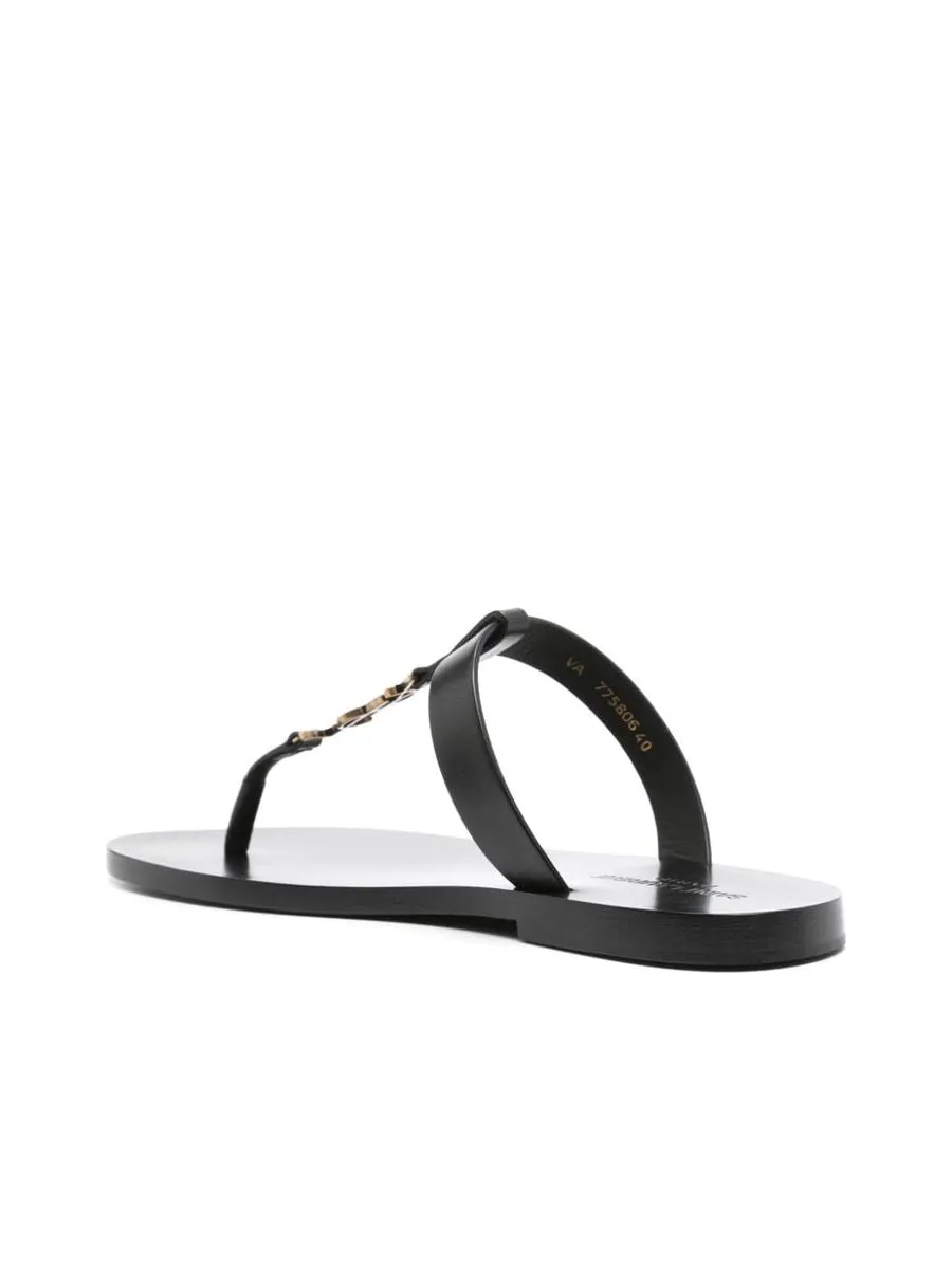 Cassandre Logo Plaque Sandals