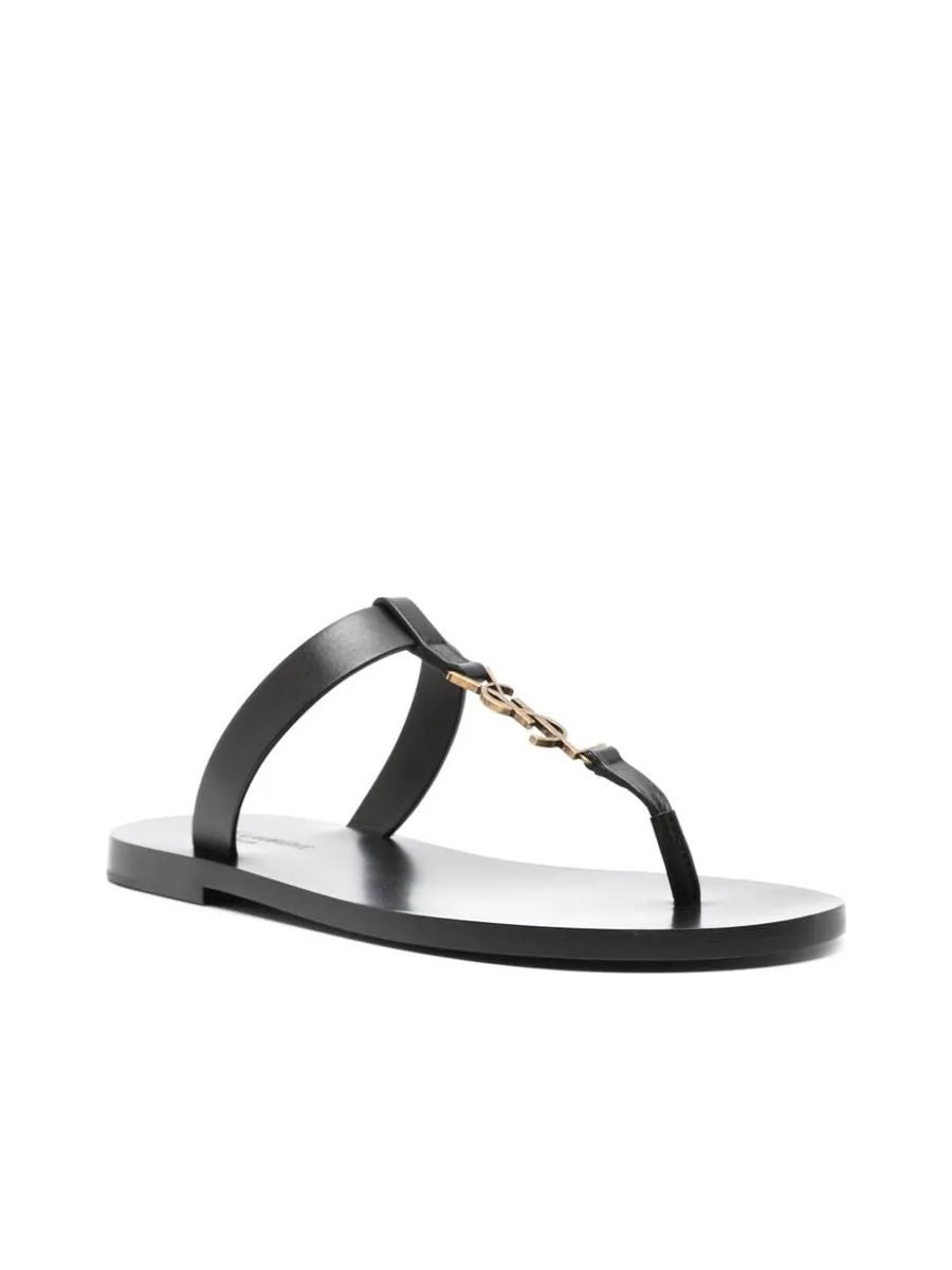 Cassandre Logo Plaque Sandals