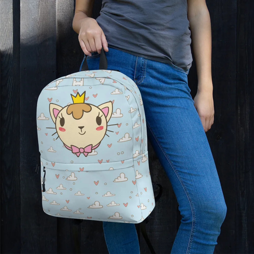 Cat Princess Water-Resistant Backpack