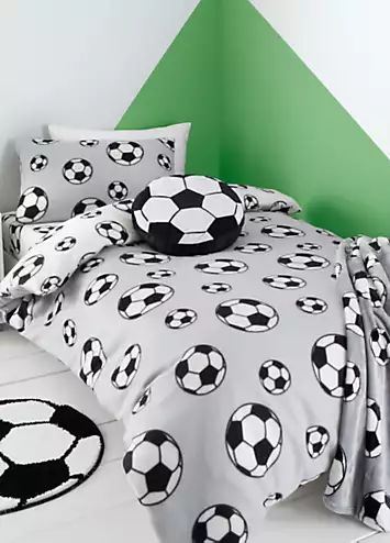 Catherine Lansfield Kids Football Cosy Fleece Duvet Cover Set | Kaleidoscope