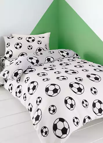 Catherine Lansfield Kids Football Cosy Fleece Duvet Cover Set | Kaleidoscope