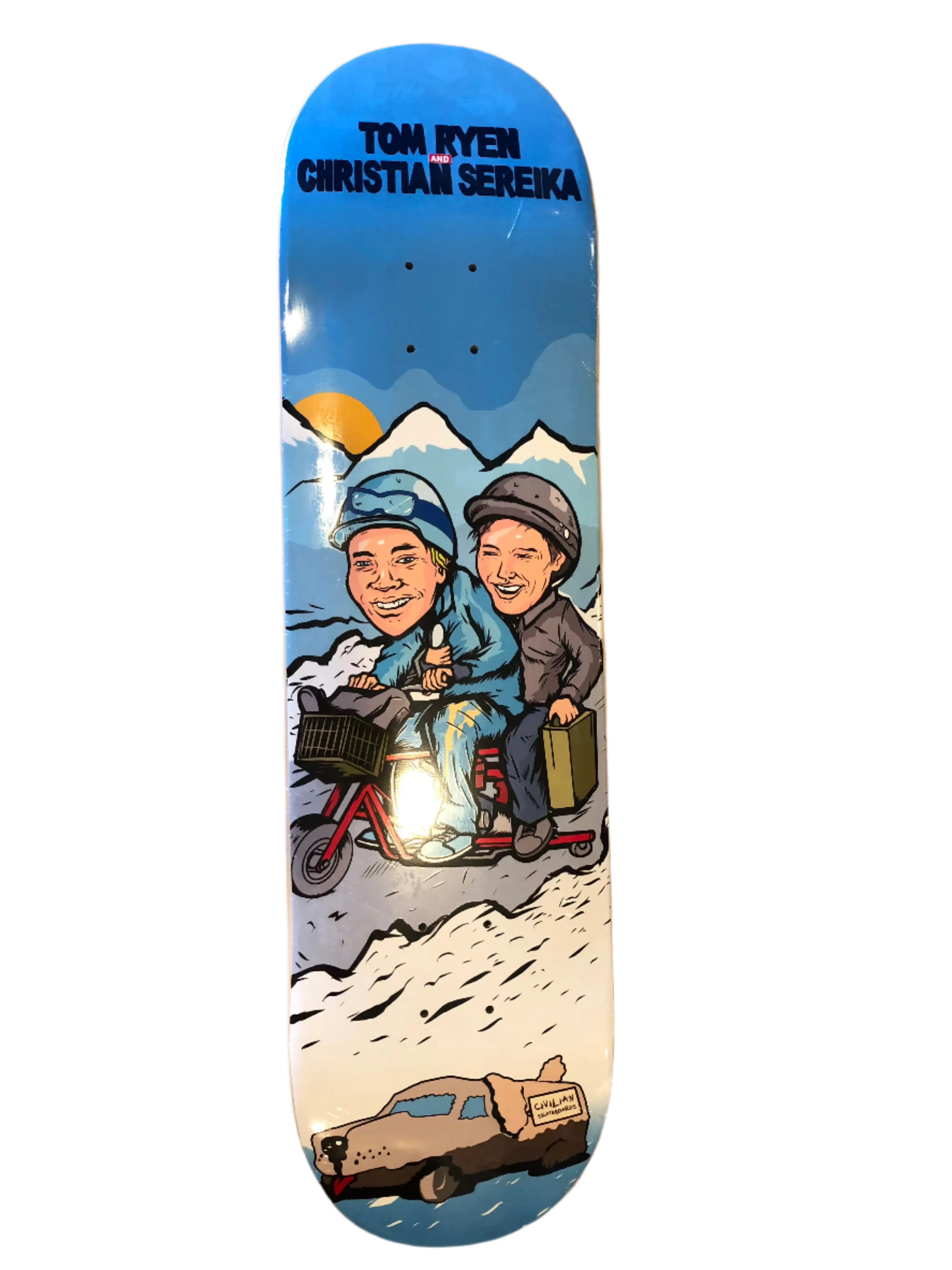 Civilian Skateboards Christian and Tom Tom Dumb and Dumber Deck