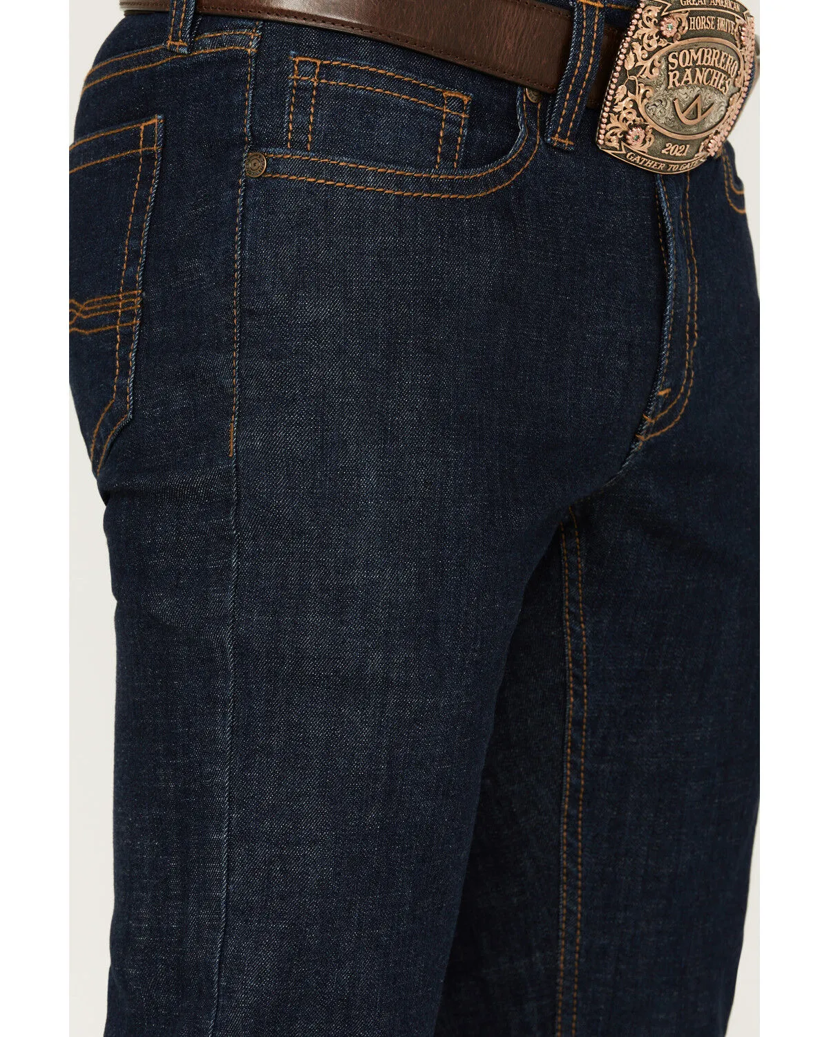 Cody James Men's Showdown Dark Wash Slim Straight Stretch Denim Jeans