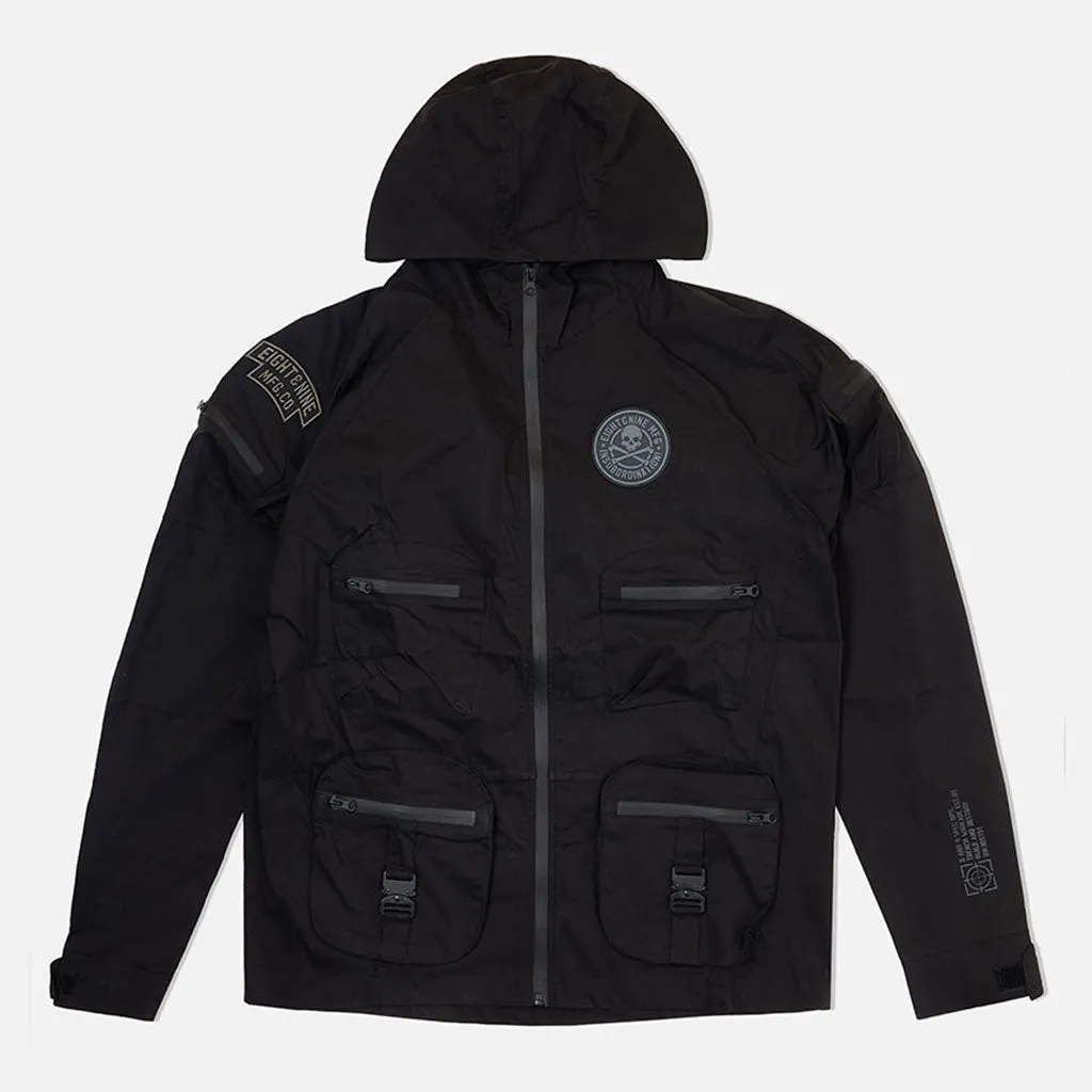 Combat Nylon Jacket Black