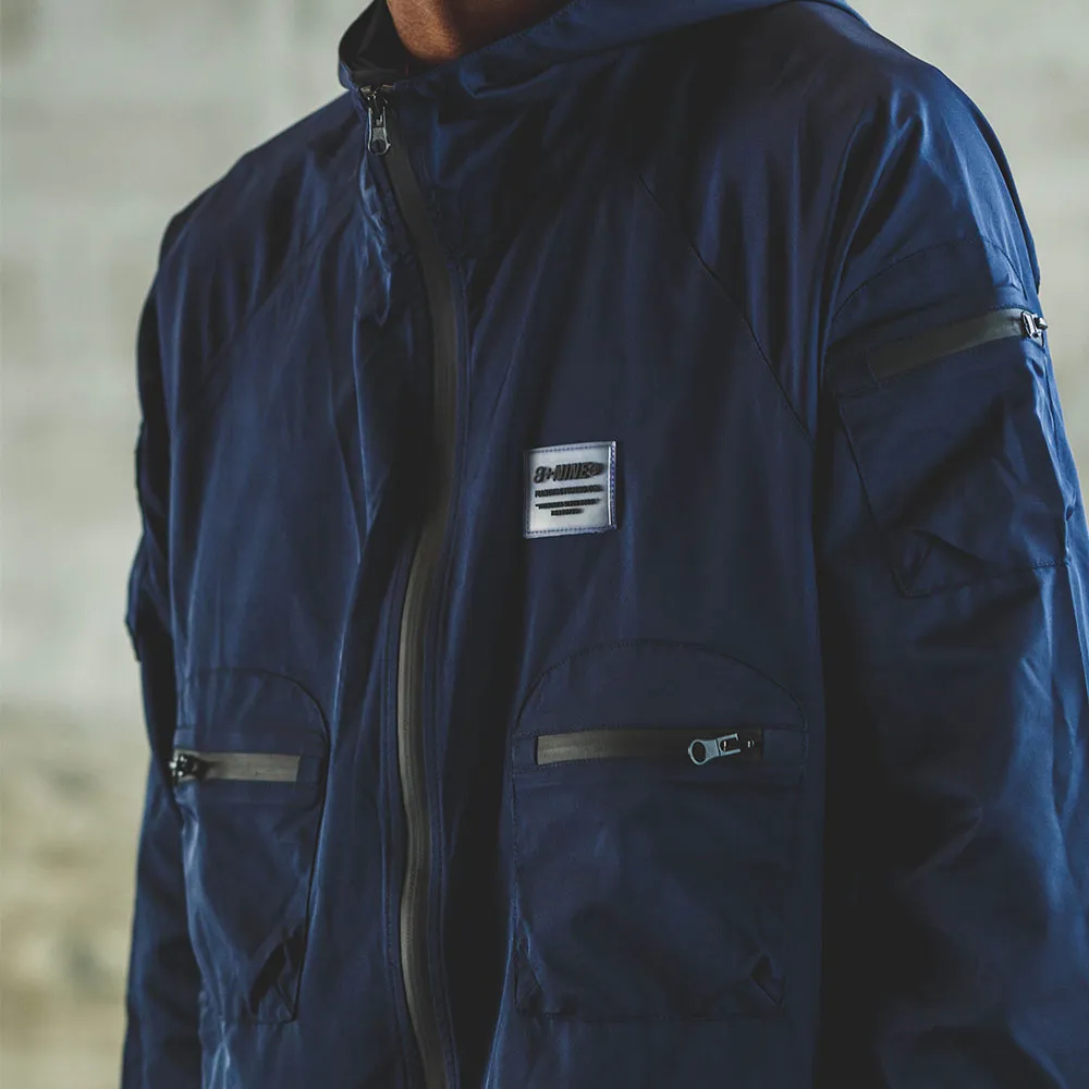 Combat Nylon Jacket Iridescent Navy