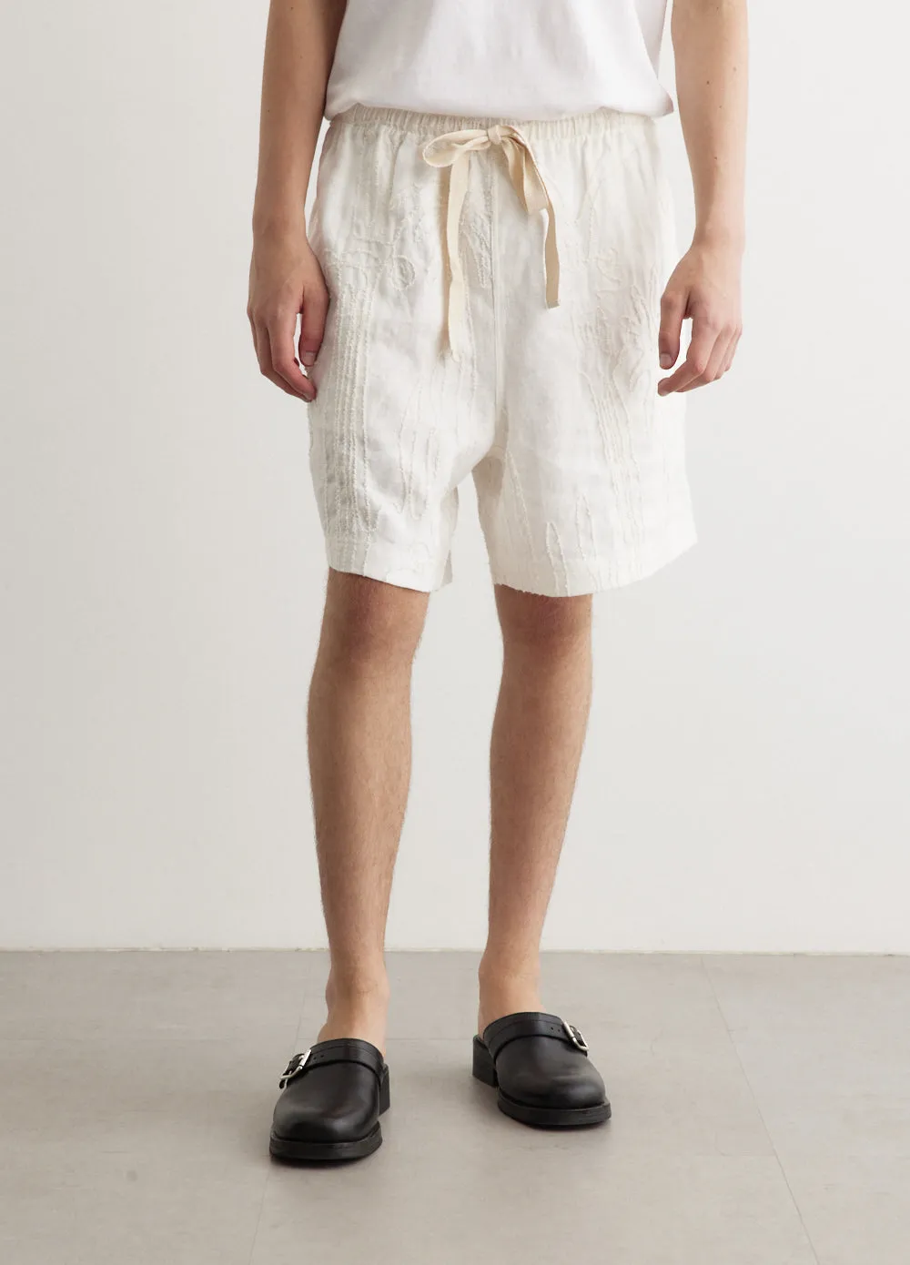 Commas -  Embroidered Shorts - Shorts