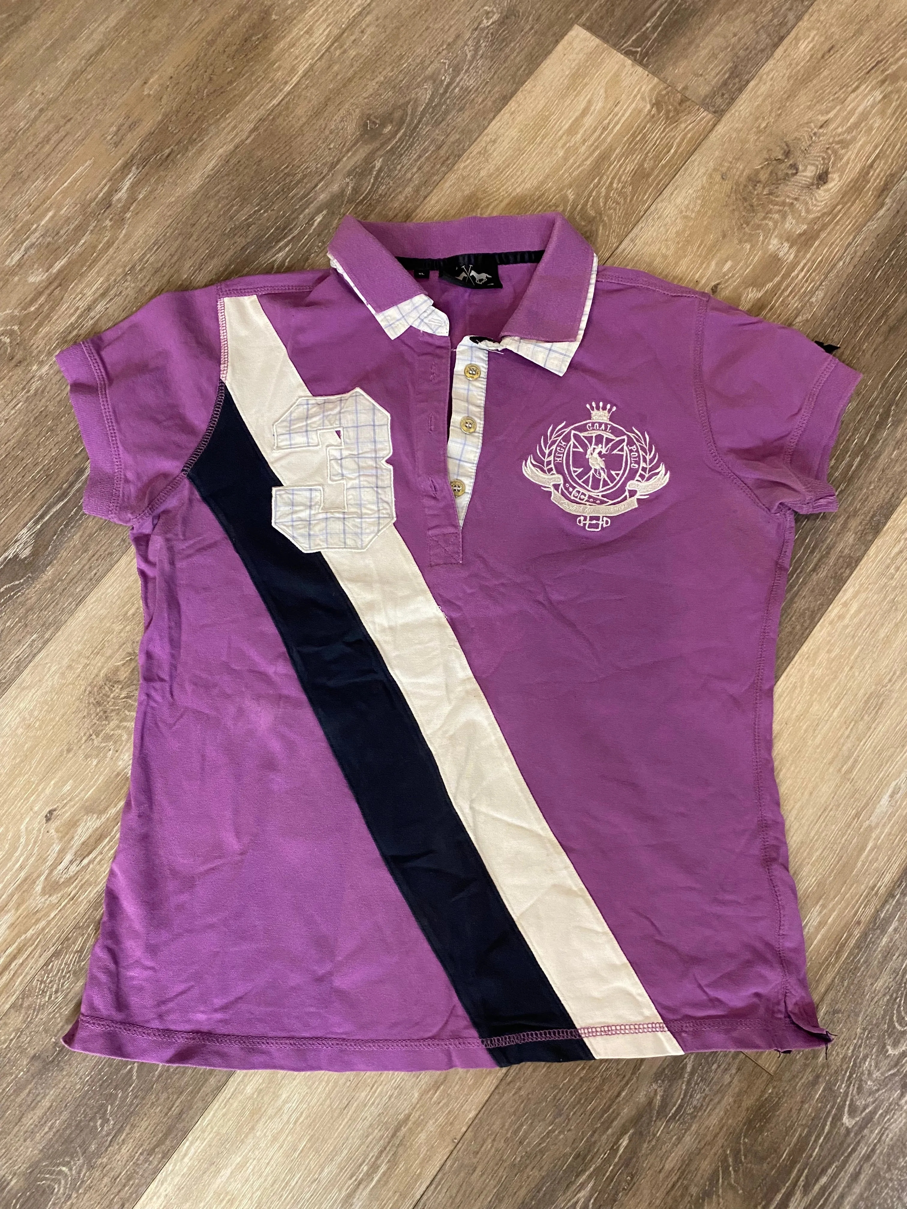 Consignment HV Purple Polo XL