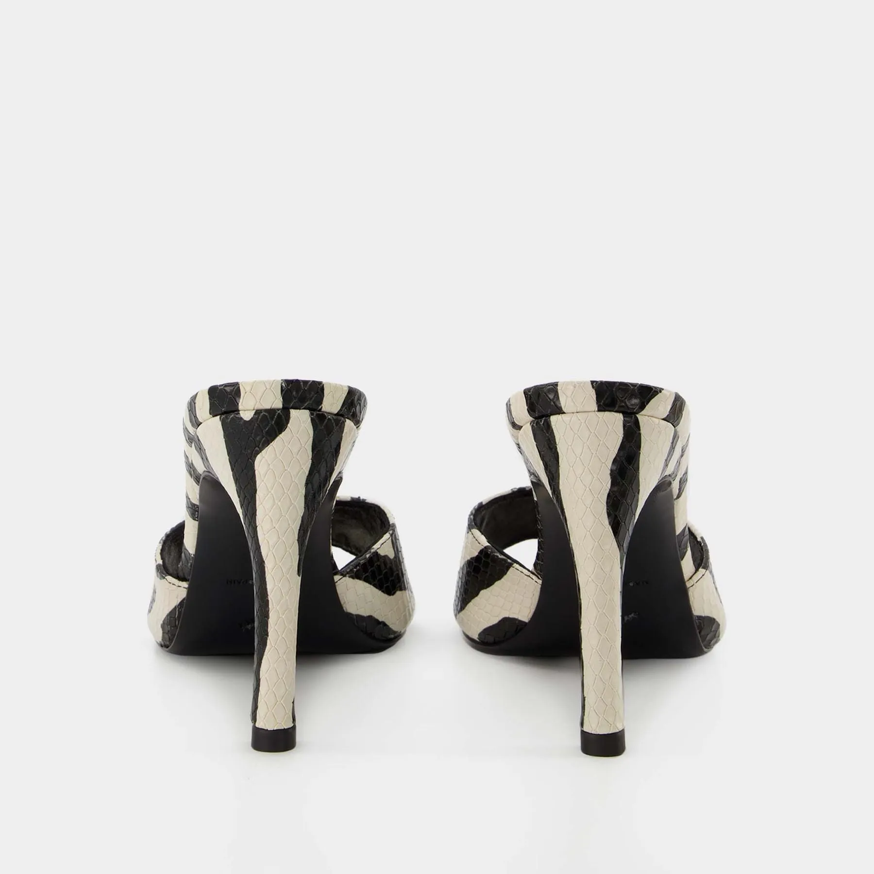 Coperni  Zebra Print Logo Mules - Coperni - Black/White - Leather