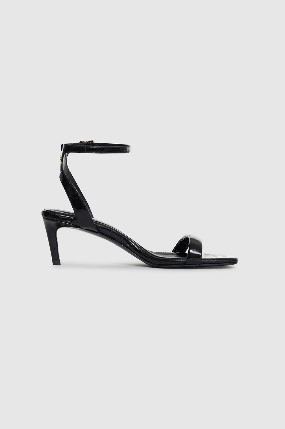 Cora Sandals - Black Embossed