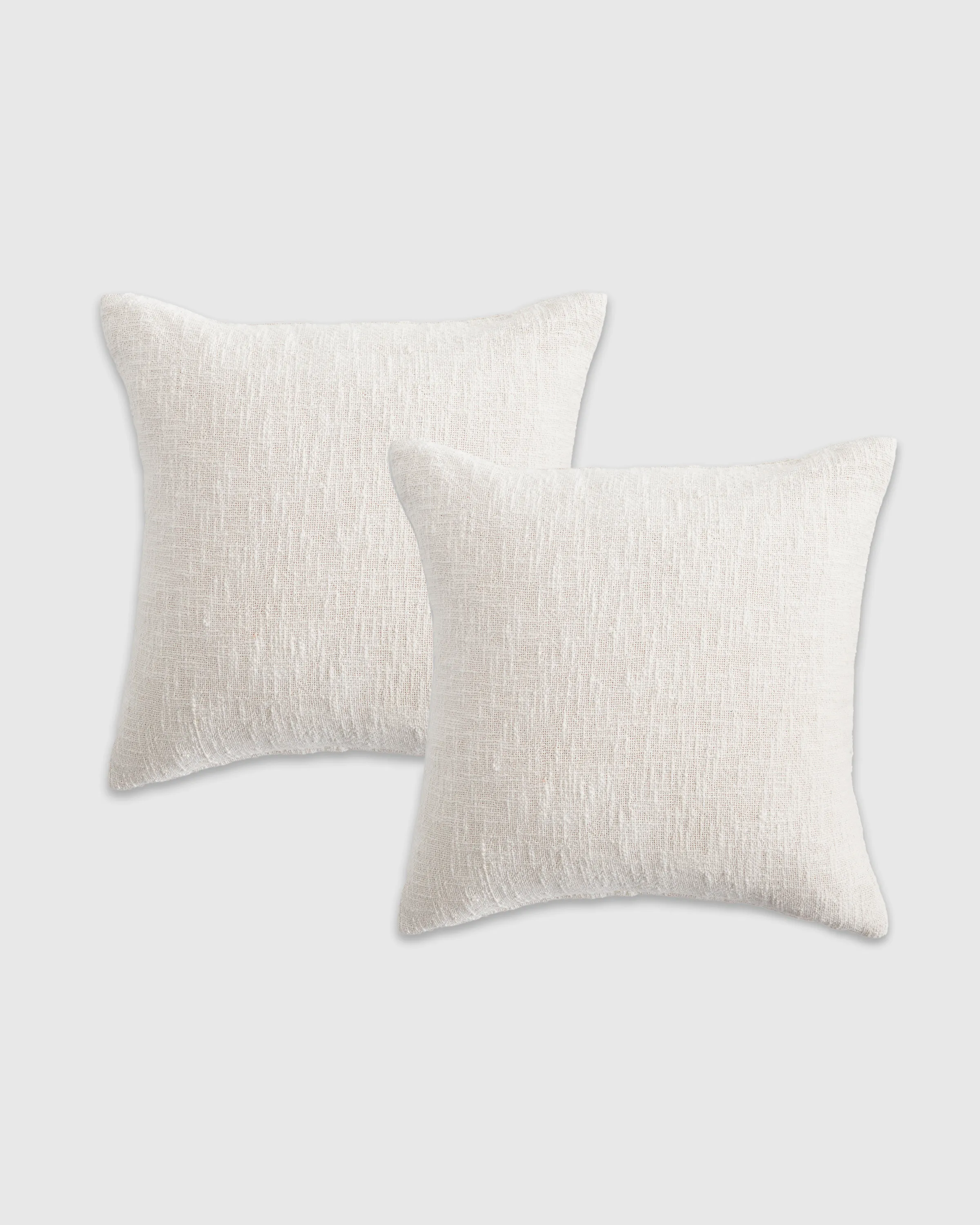 Cotton Slub Pillow Cover - Set of 2